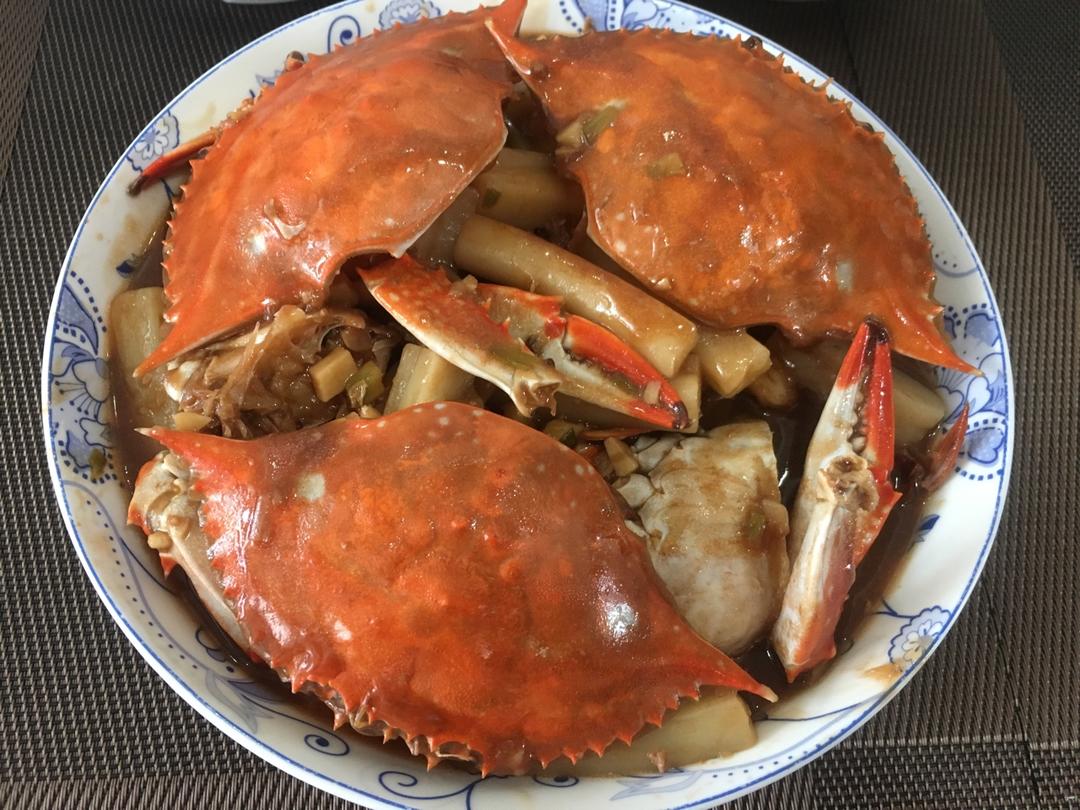 梭子蟹炒年糕