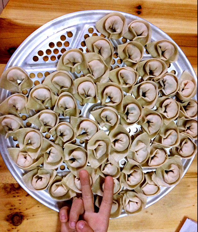 元宝馄饨的包法