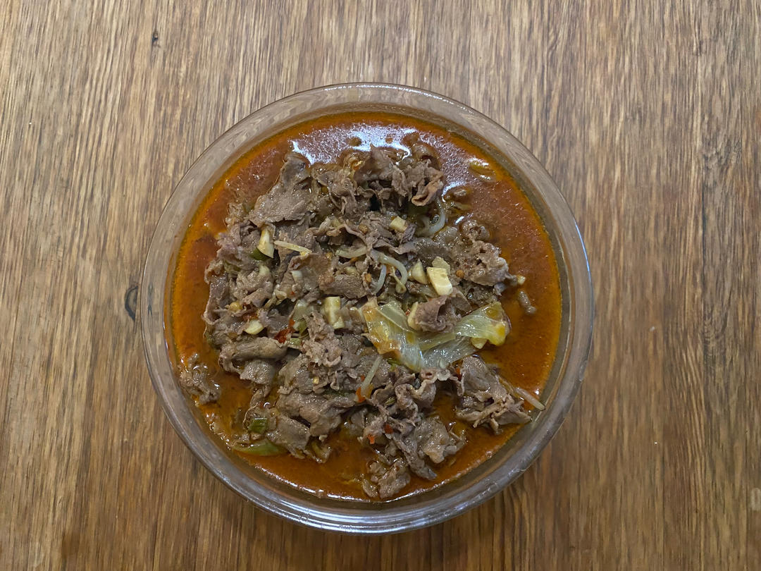 跟四川朋友学的水煮肉片 这也太香了！！
