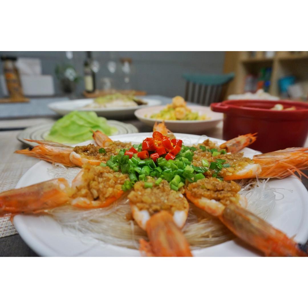 蒜蓉粉丝蒸虾