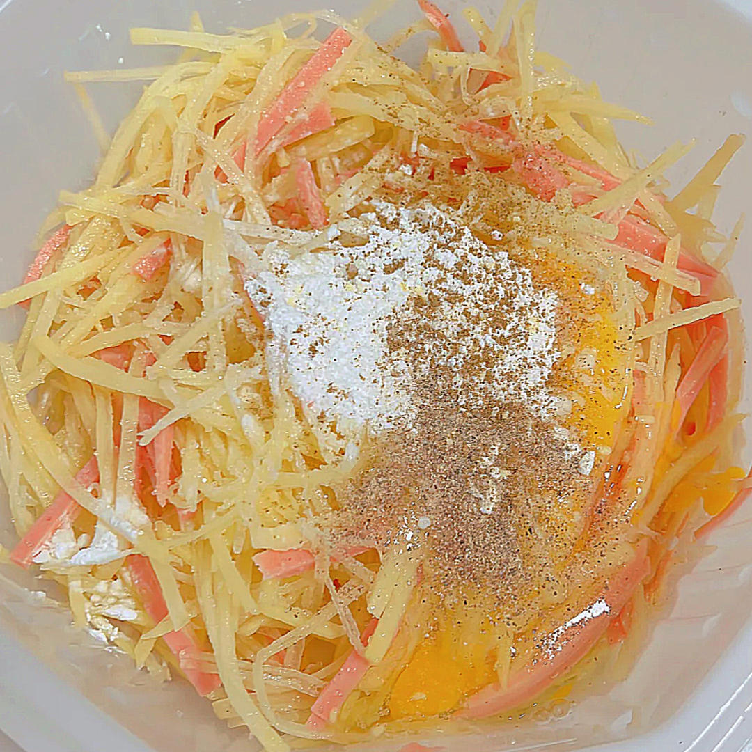 土豆丝鸡蛋饼