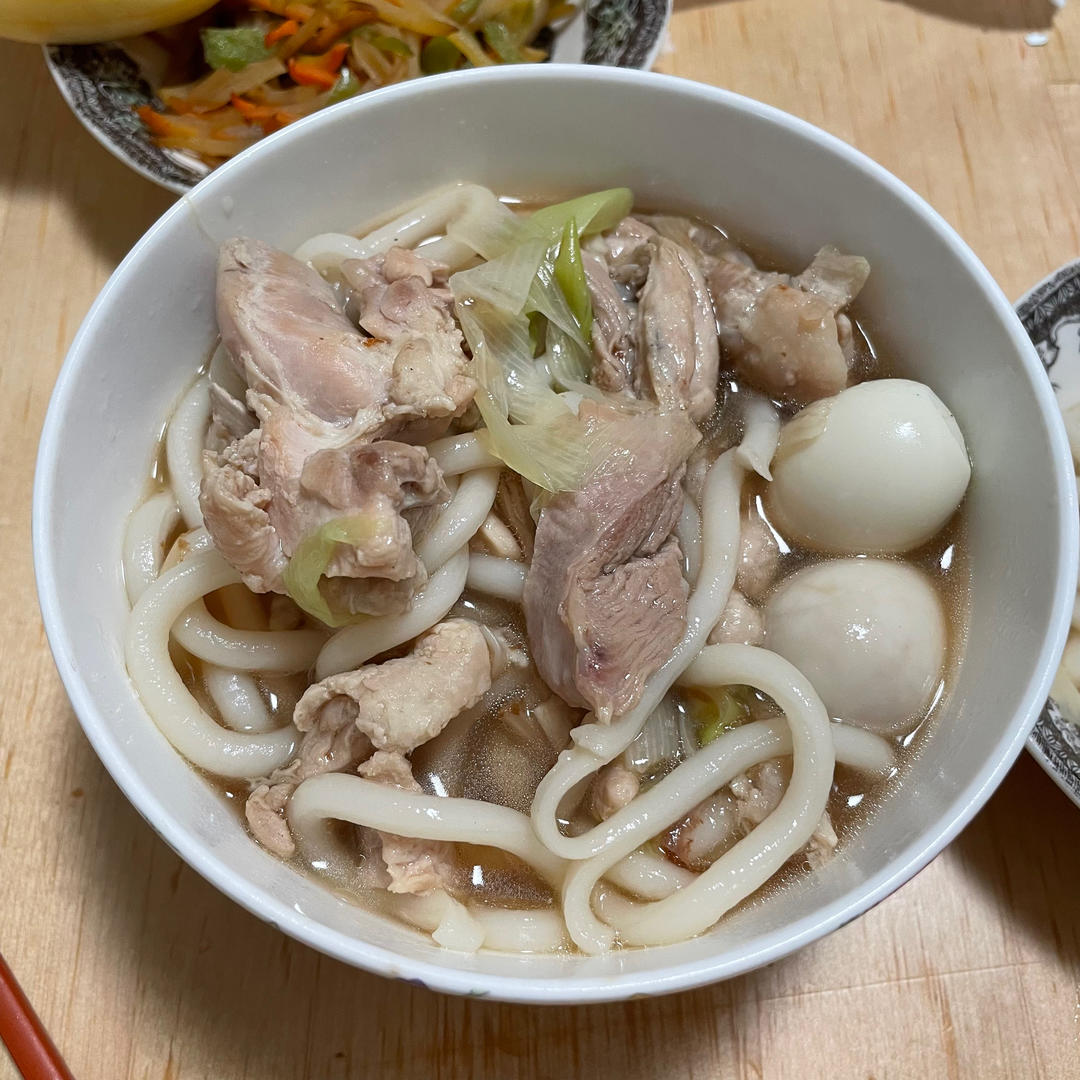 鸡肉葱乌冬