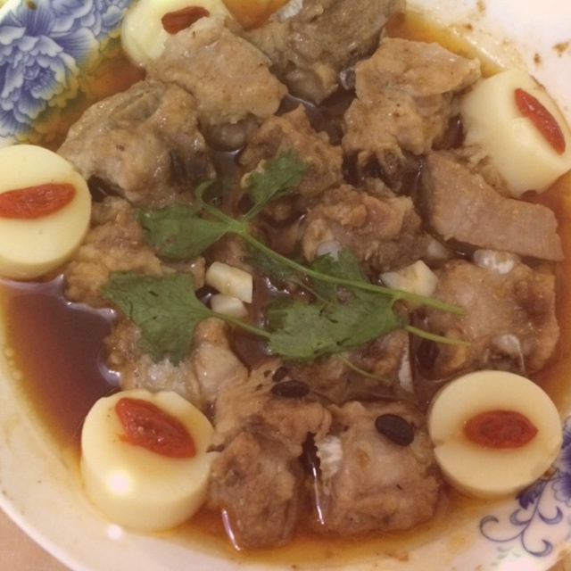排骨蒸豆腐