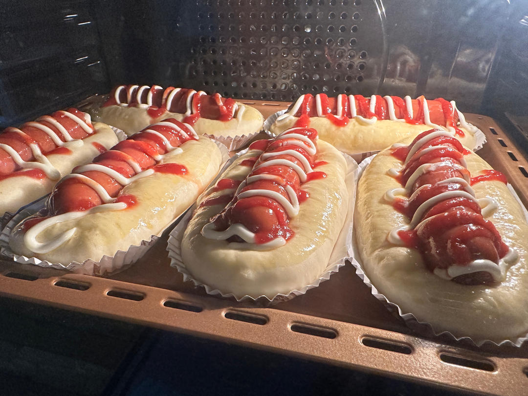 美味的香肠面包