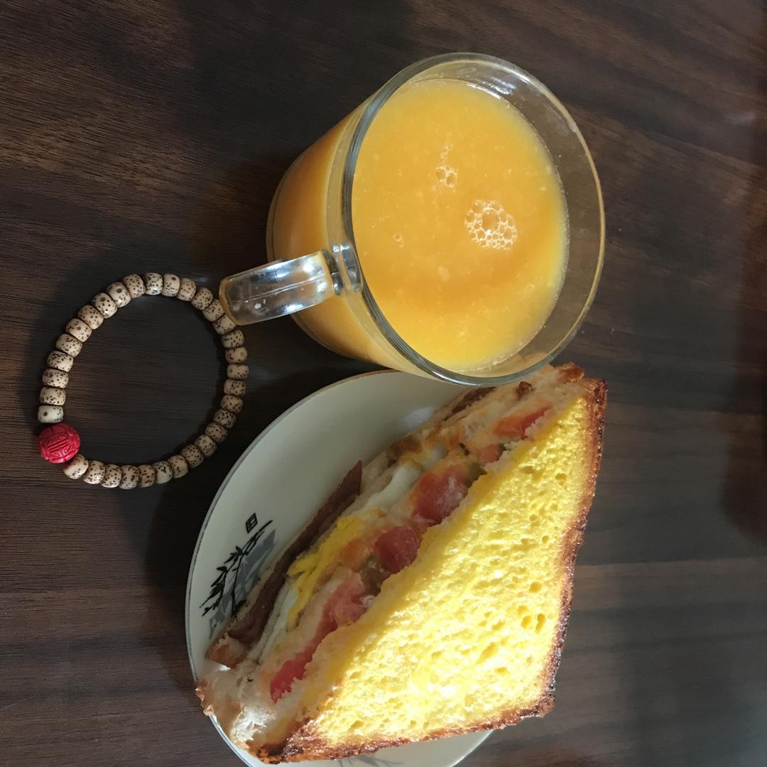 烤箱版金黄三明治