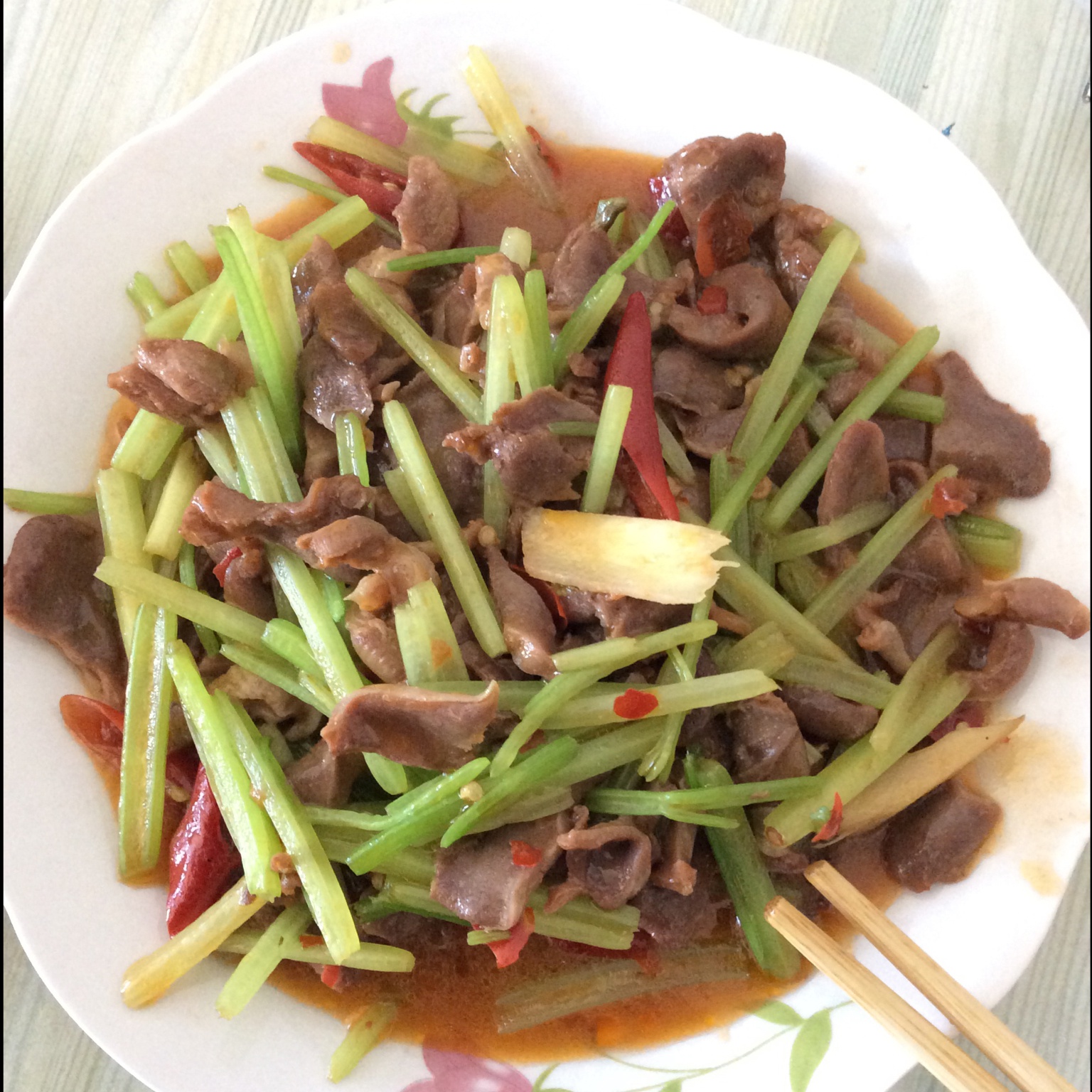 小米椒爆鸡胗