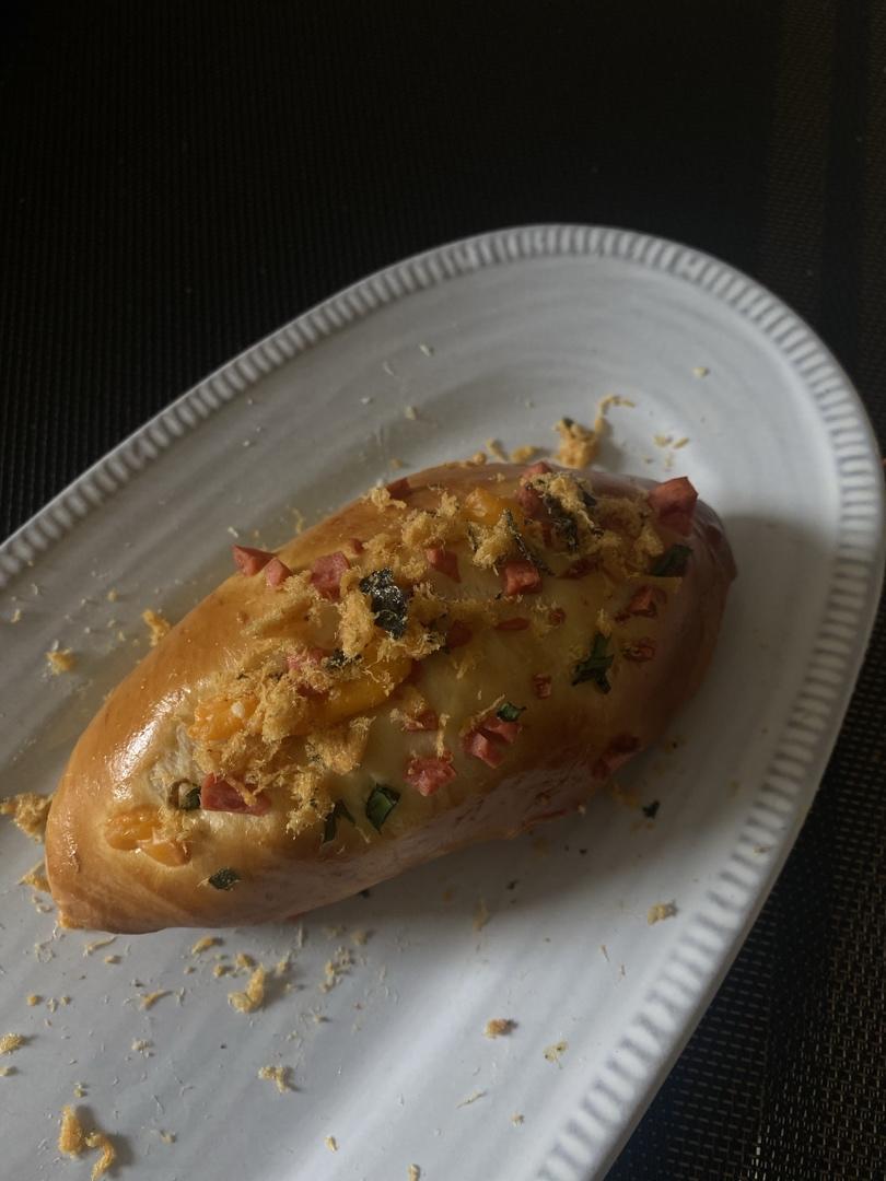 香葱火腿肉松面包