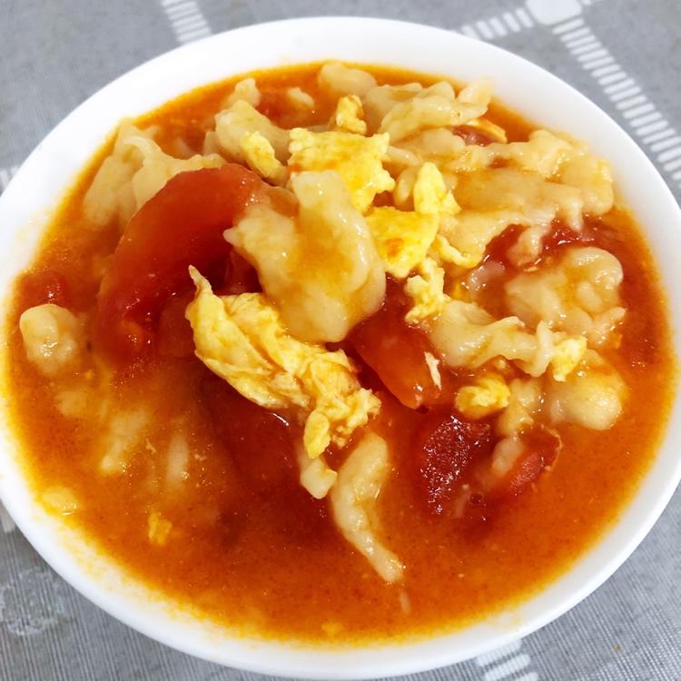 番茄鸡蛋疙瘩汤