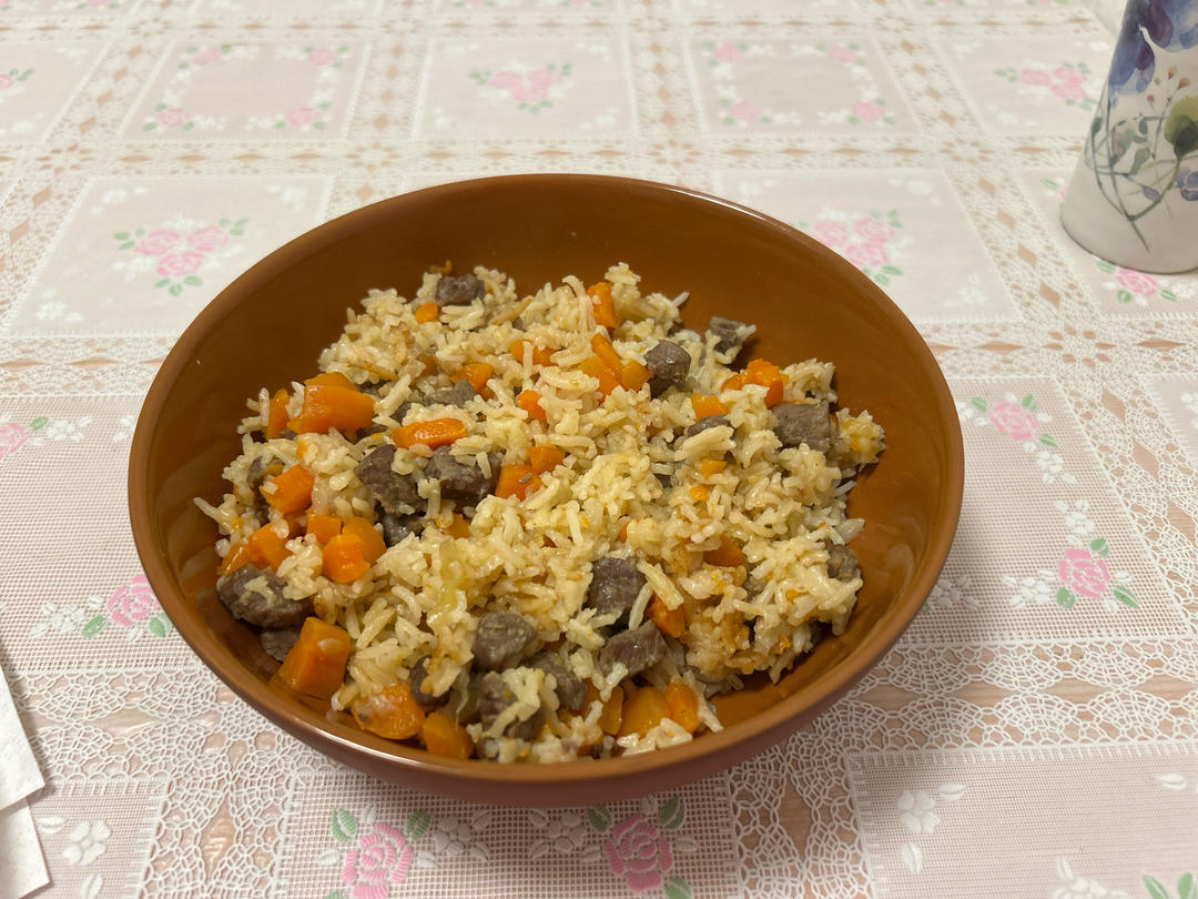 吃光光牛肉土豆焖饭