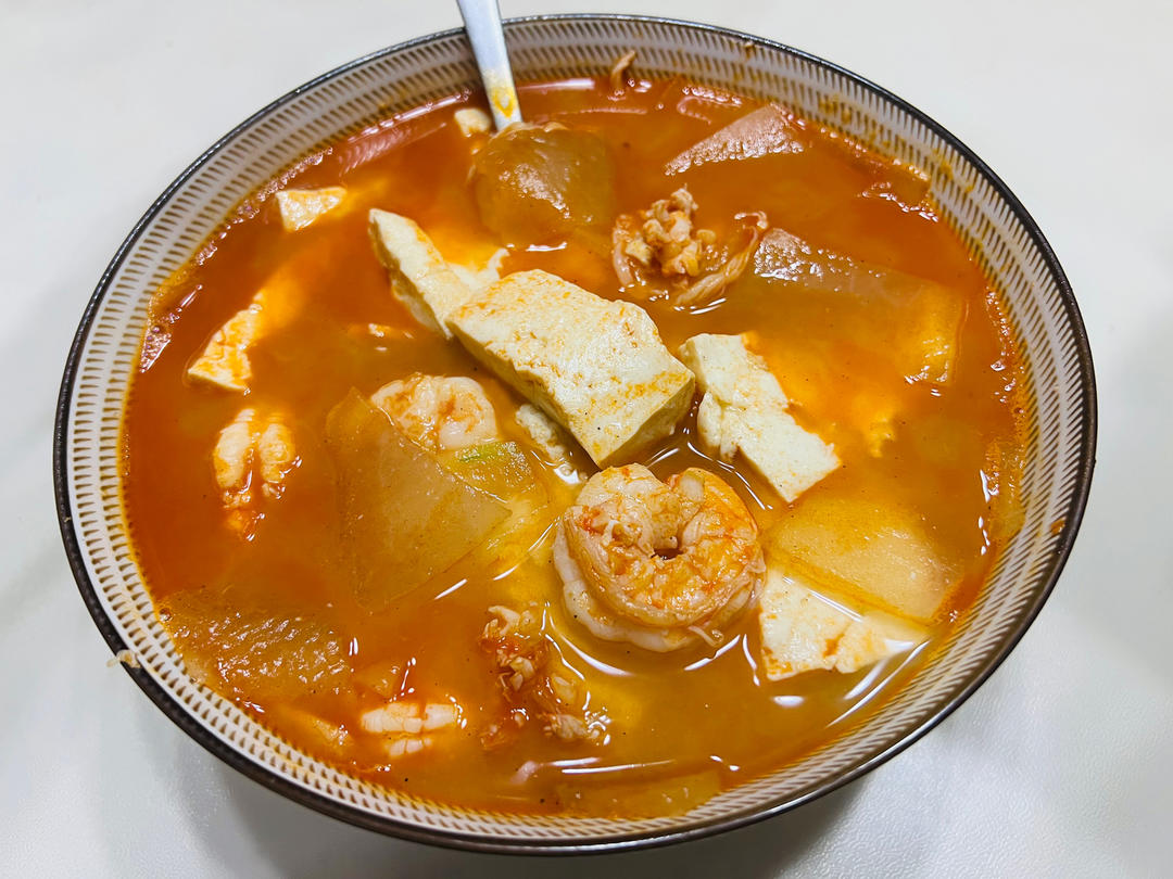 冬瓜豆腐虾米汤
