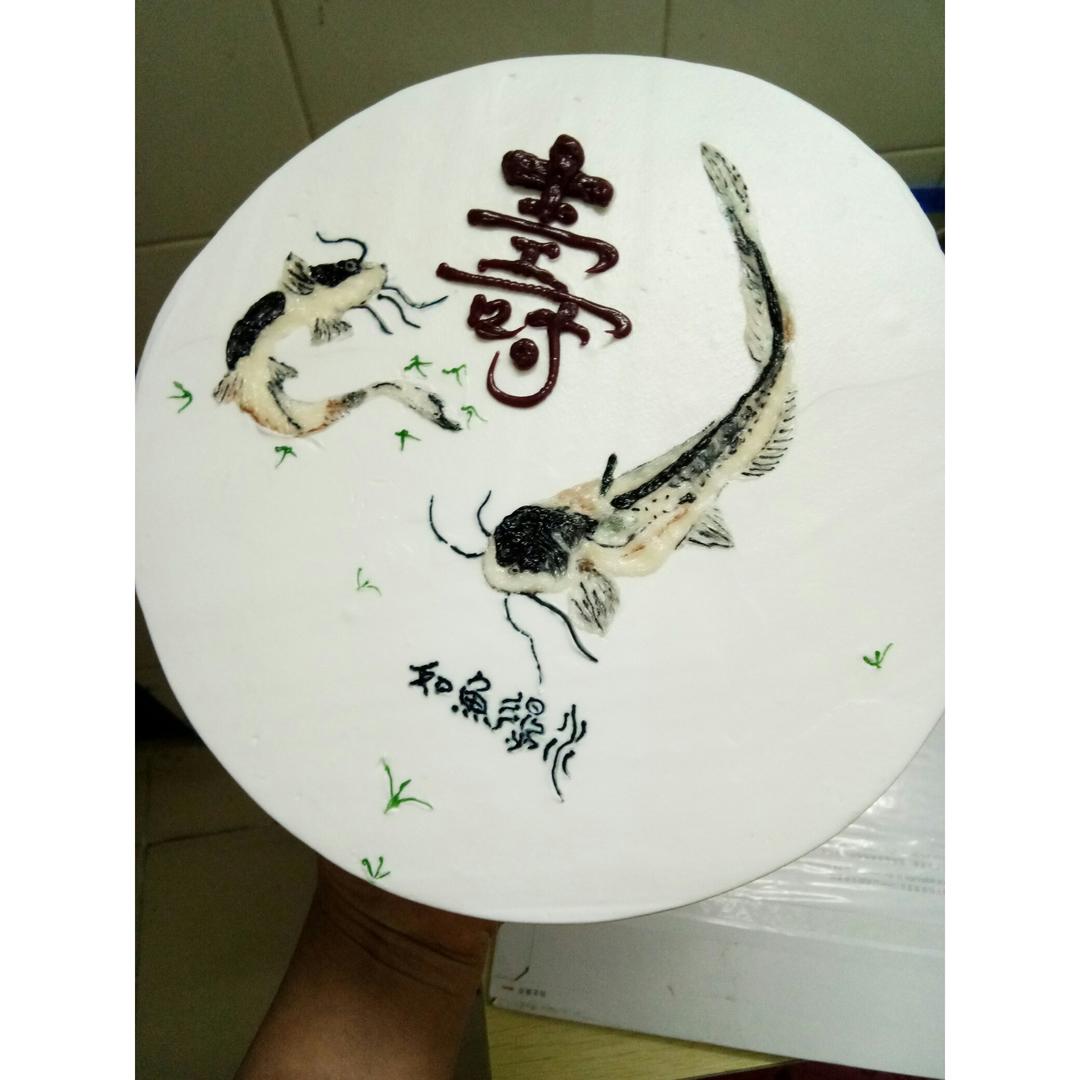 手绘祝寿蛋糕