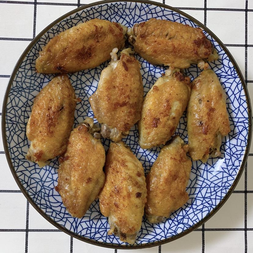 升级版超好吃蒜香盐煎鸡翅