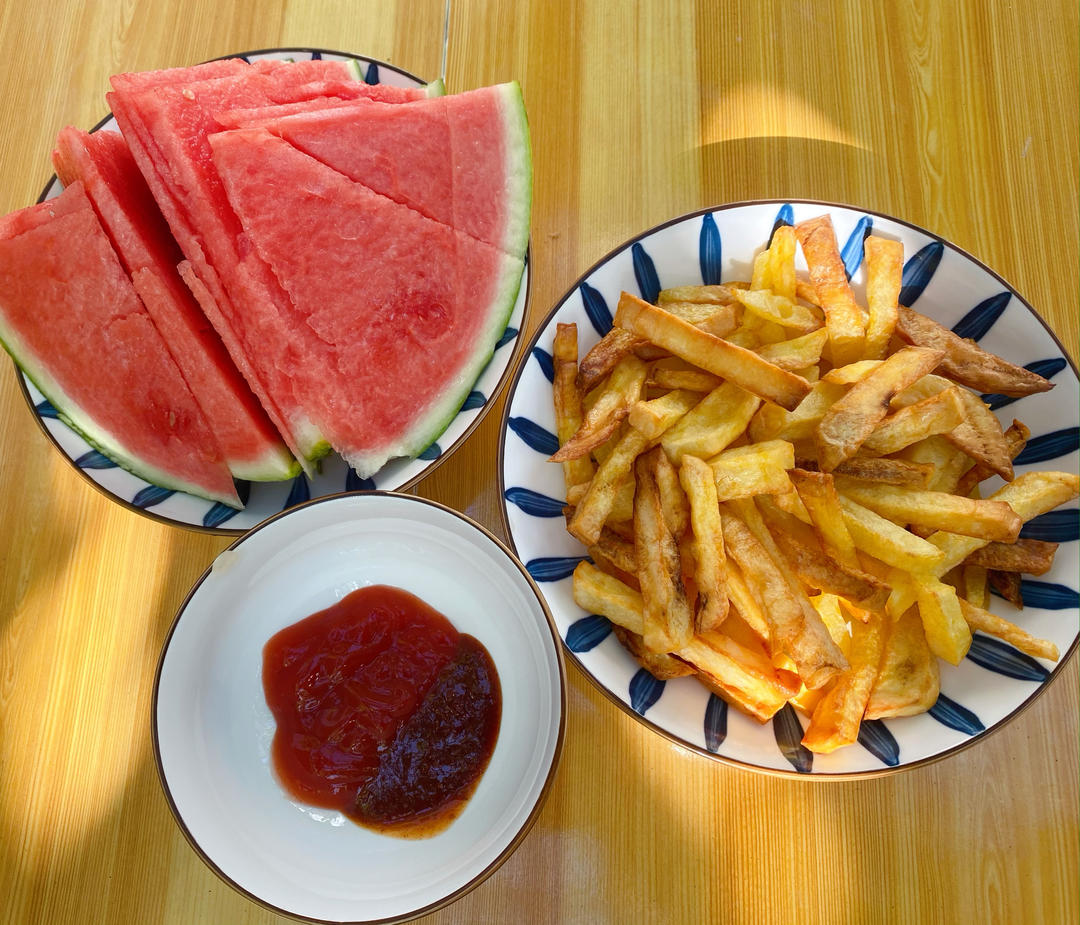 葱香味的炸薯条一一空气炸锅版 超级一次成功~🍟