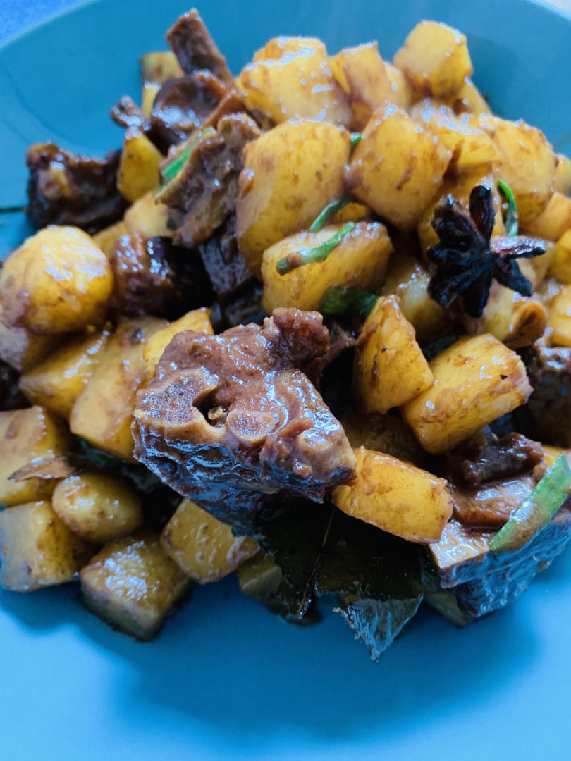 土豆炖排骨