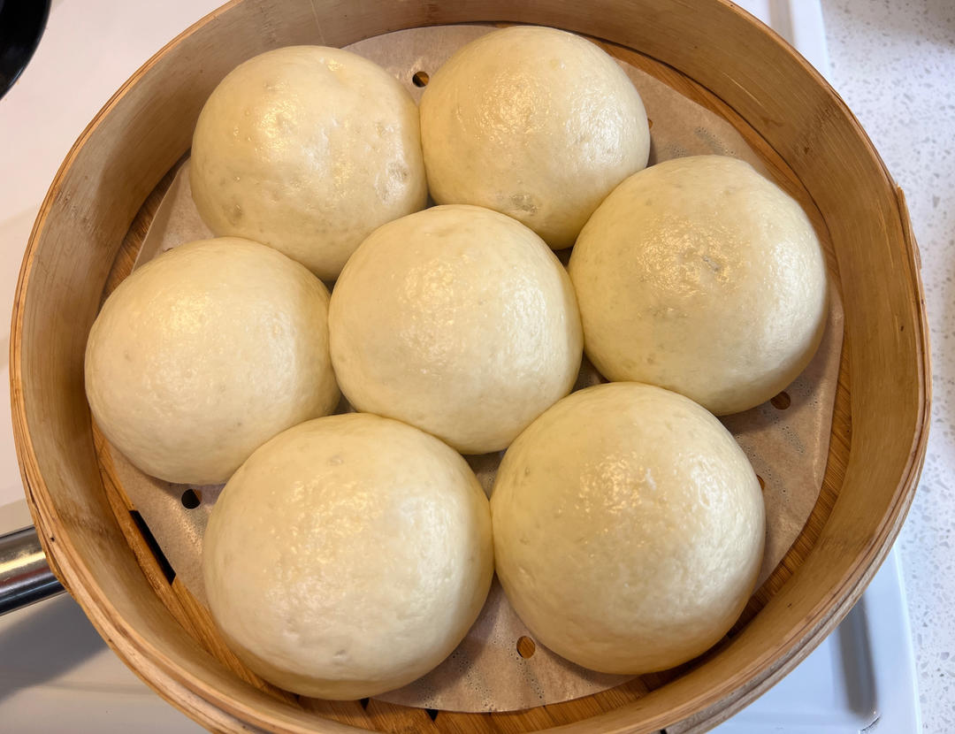 超好吃有豆豆的豆沙包，一次发酵（红豆包）