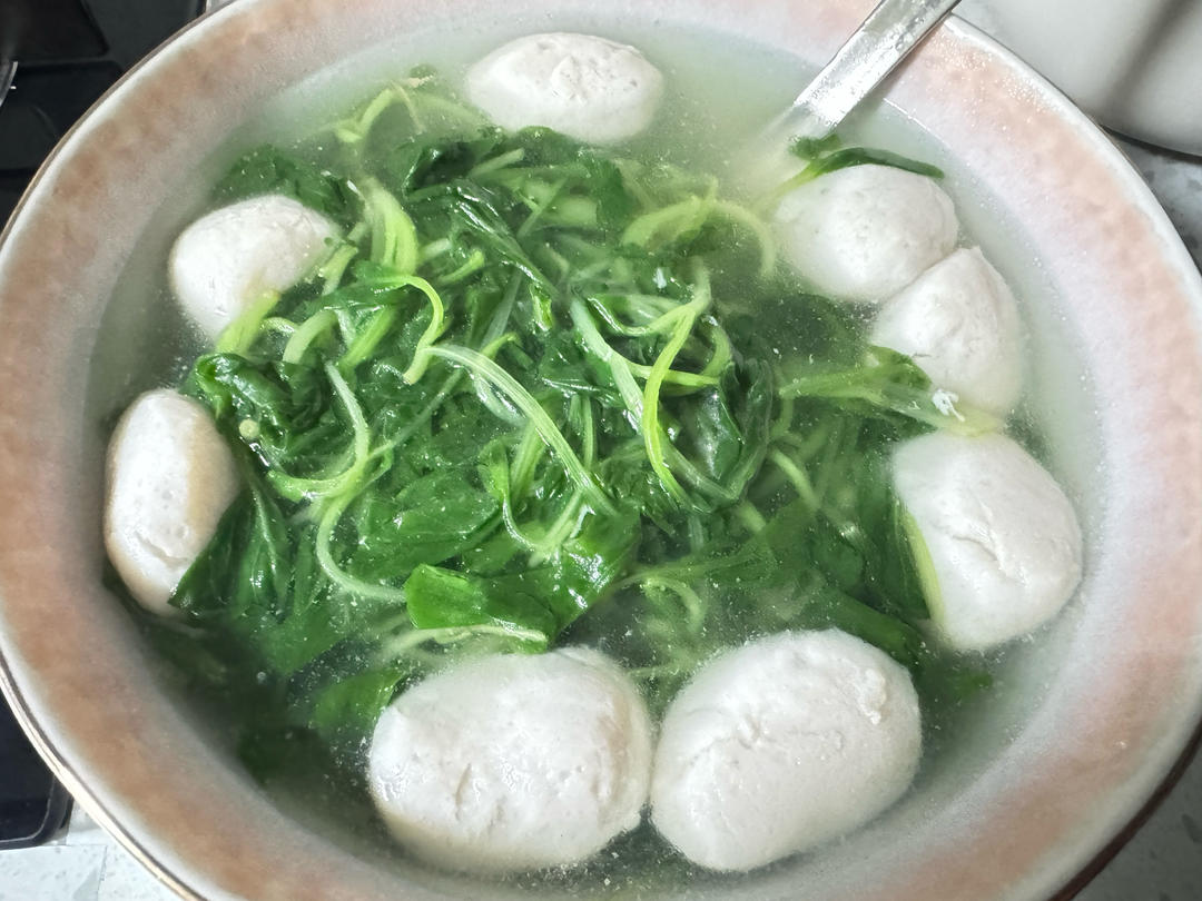青菜鱼丸汤
