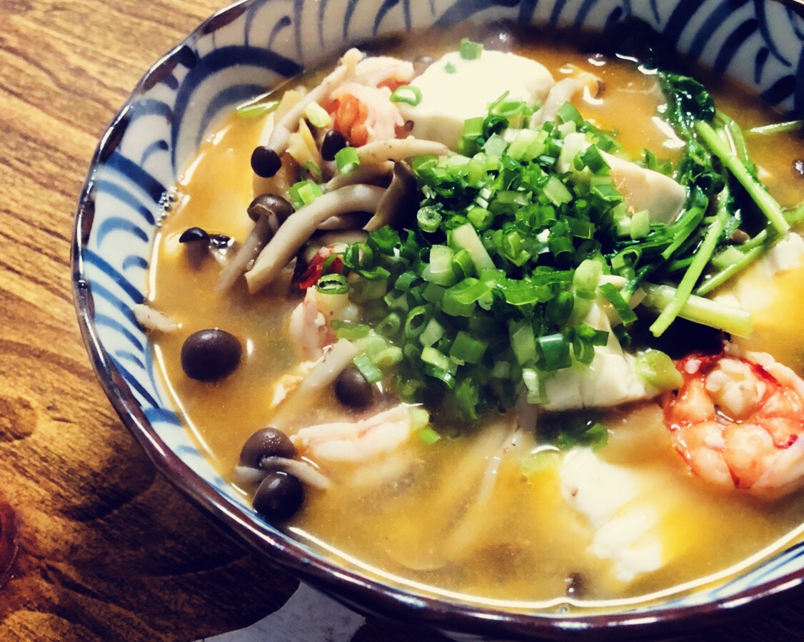 【低脂】虾仁豆腐菌菇汤
