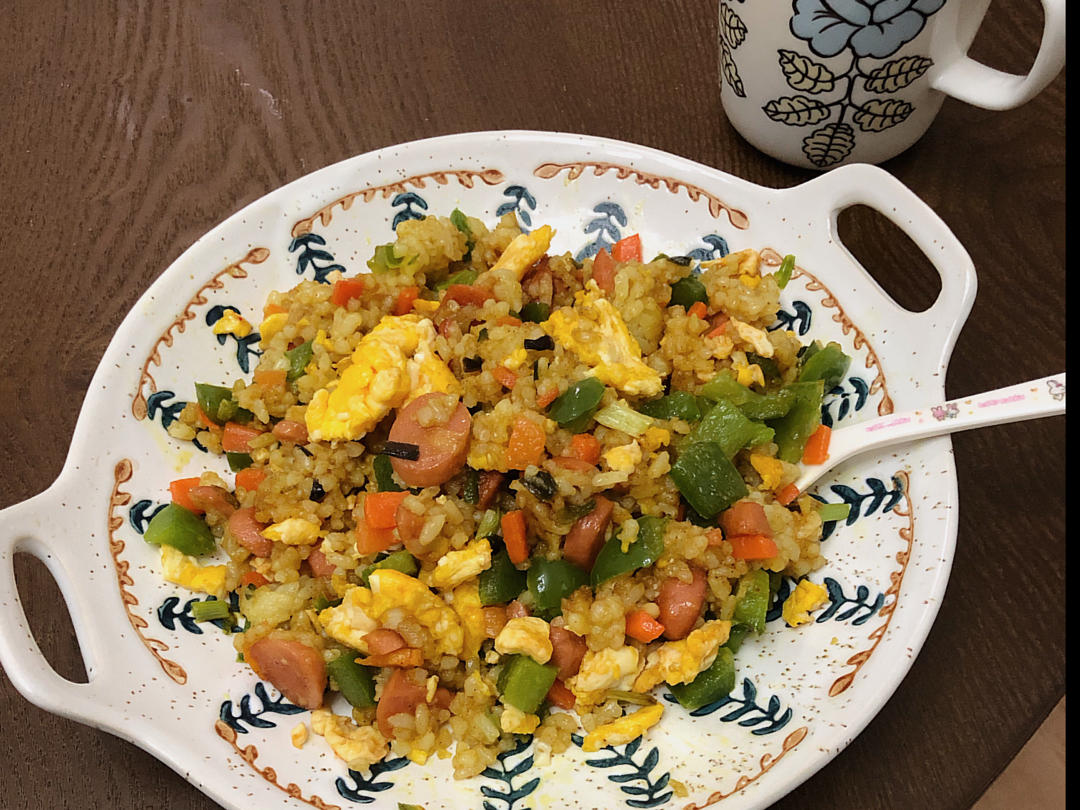 超好吃的咖喱炒饭