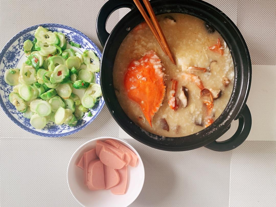 螃蟹鲍鱼粥