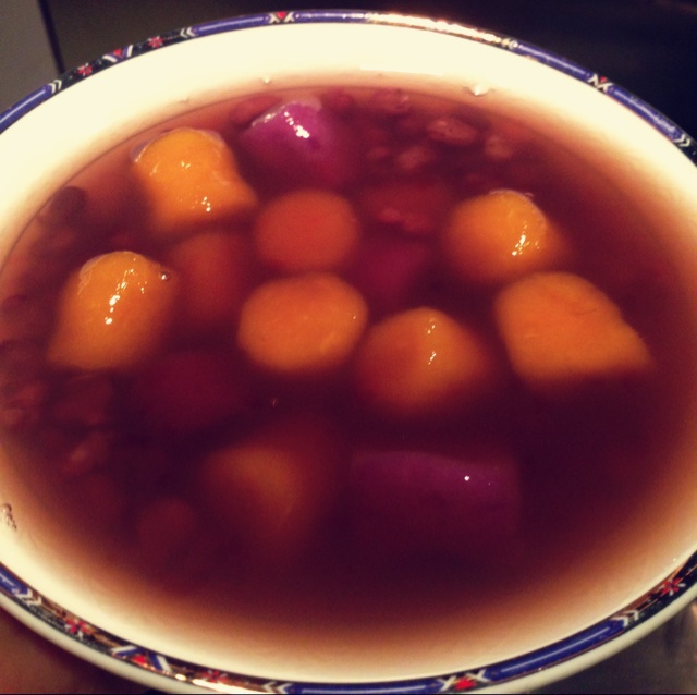 芋圆红豆汤