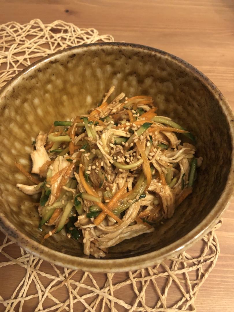 减脂健身｜凉拌手撕鸡丝（香辣&麻油版）