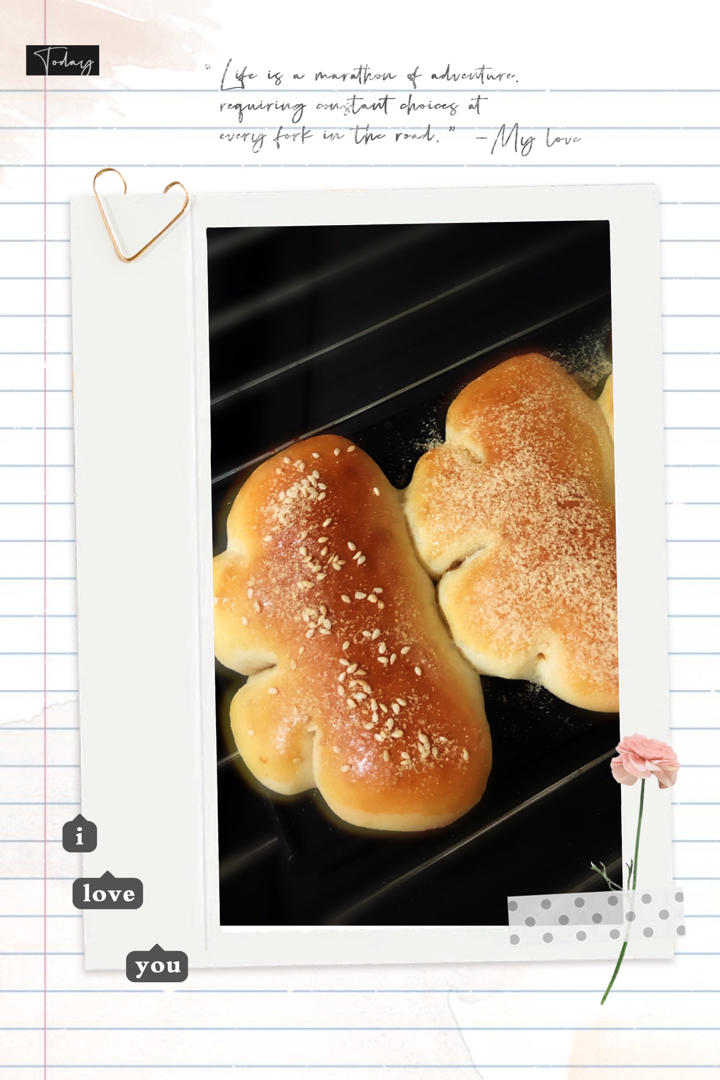 豆乳卡仕达面包