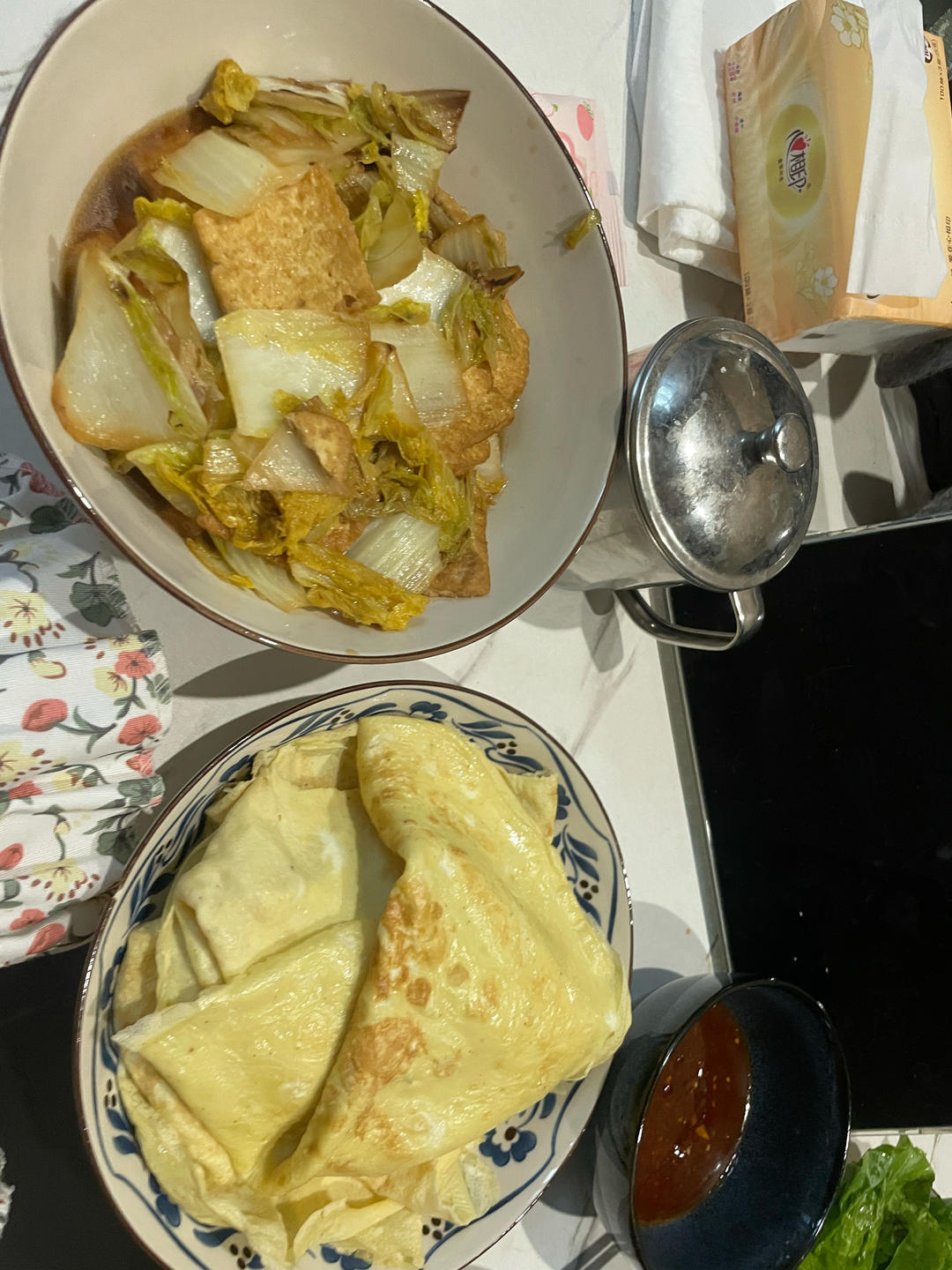豆腐焖白菜