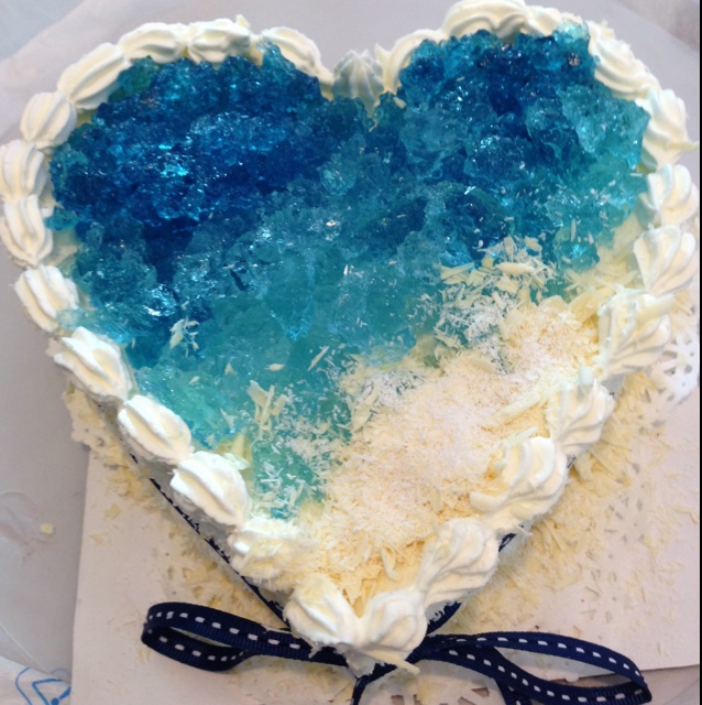 蓝色の海洋酸奶慕斯蛋糕