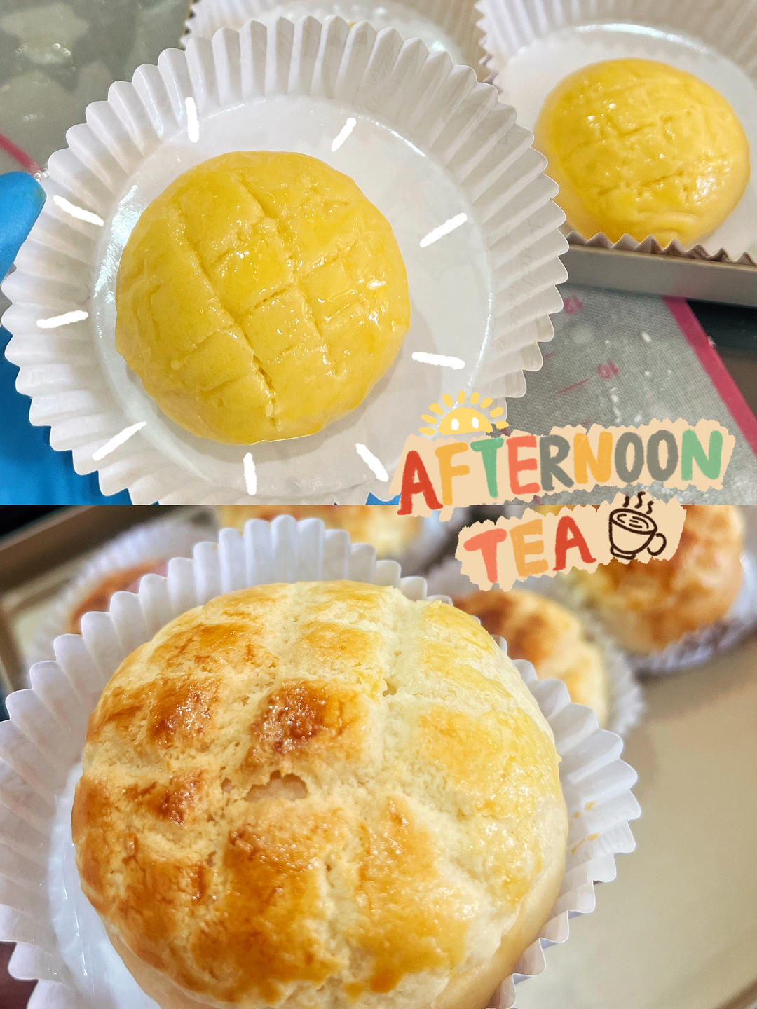 好吃到炸裂的港式菠萝包（附带制作酥皮的小视频）