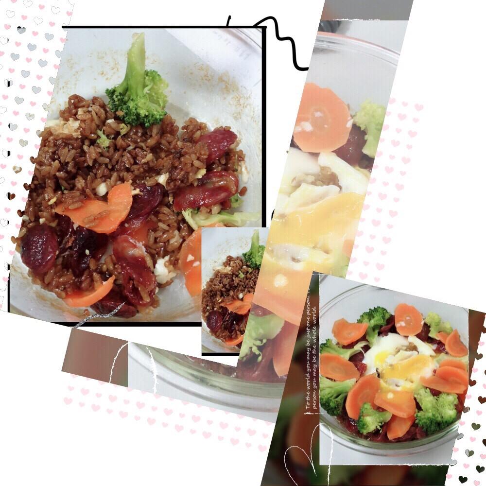 懒人版微波炉腊味煲仔饭