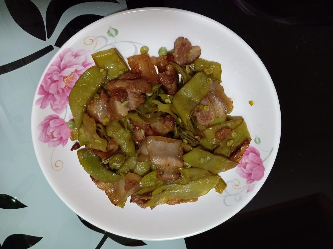 荷兰豆炒五花肉