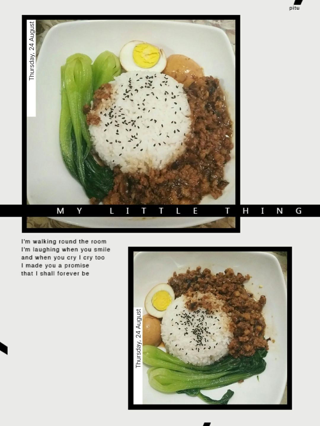 洋葱酥卤肉饭