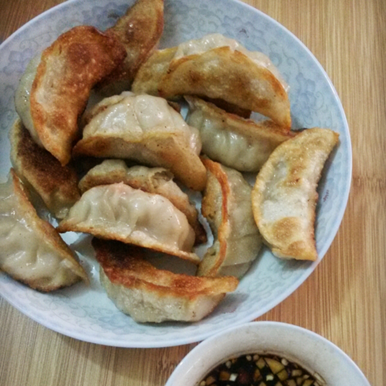 藕丁猪肉煎饺