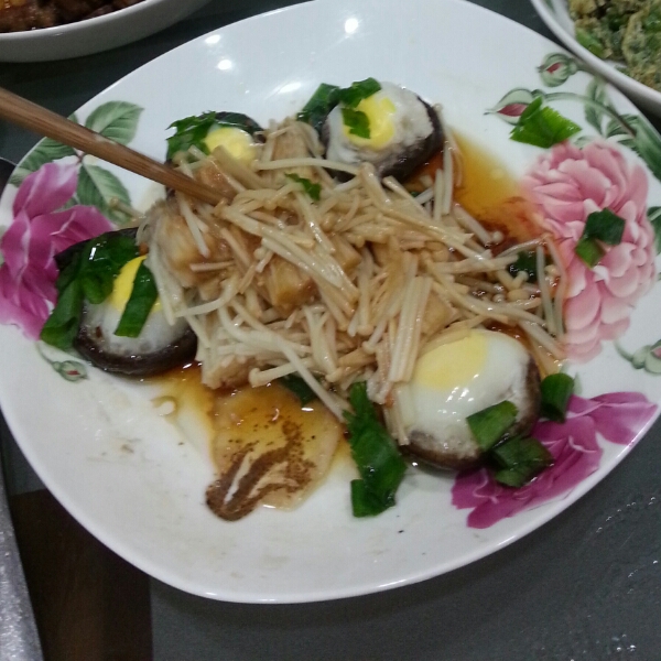 冬菇蒸鹌鹑蛋