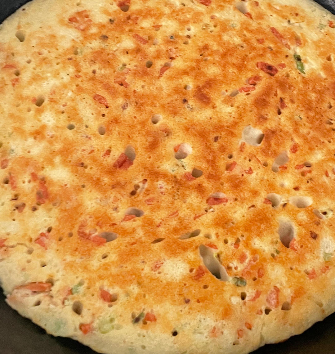 手不沾面做发面大饼