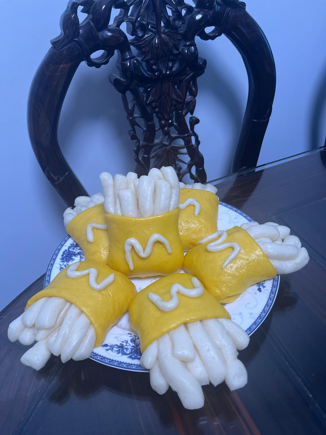 健康的馒头薯条