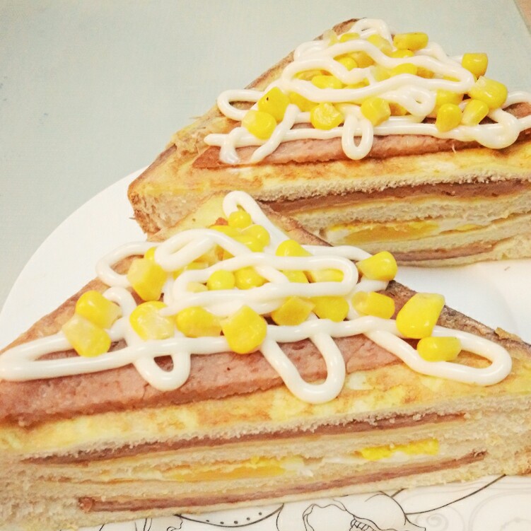 火腿芝士蛋三文治
