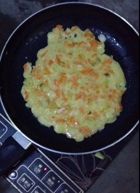 胡萝卜鸡蛋饼