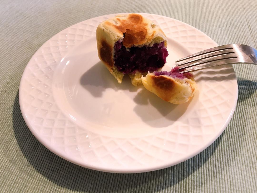 网红爆浆香芋紫薯仙豆糕，只需一口平底锅