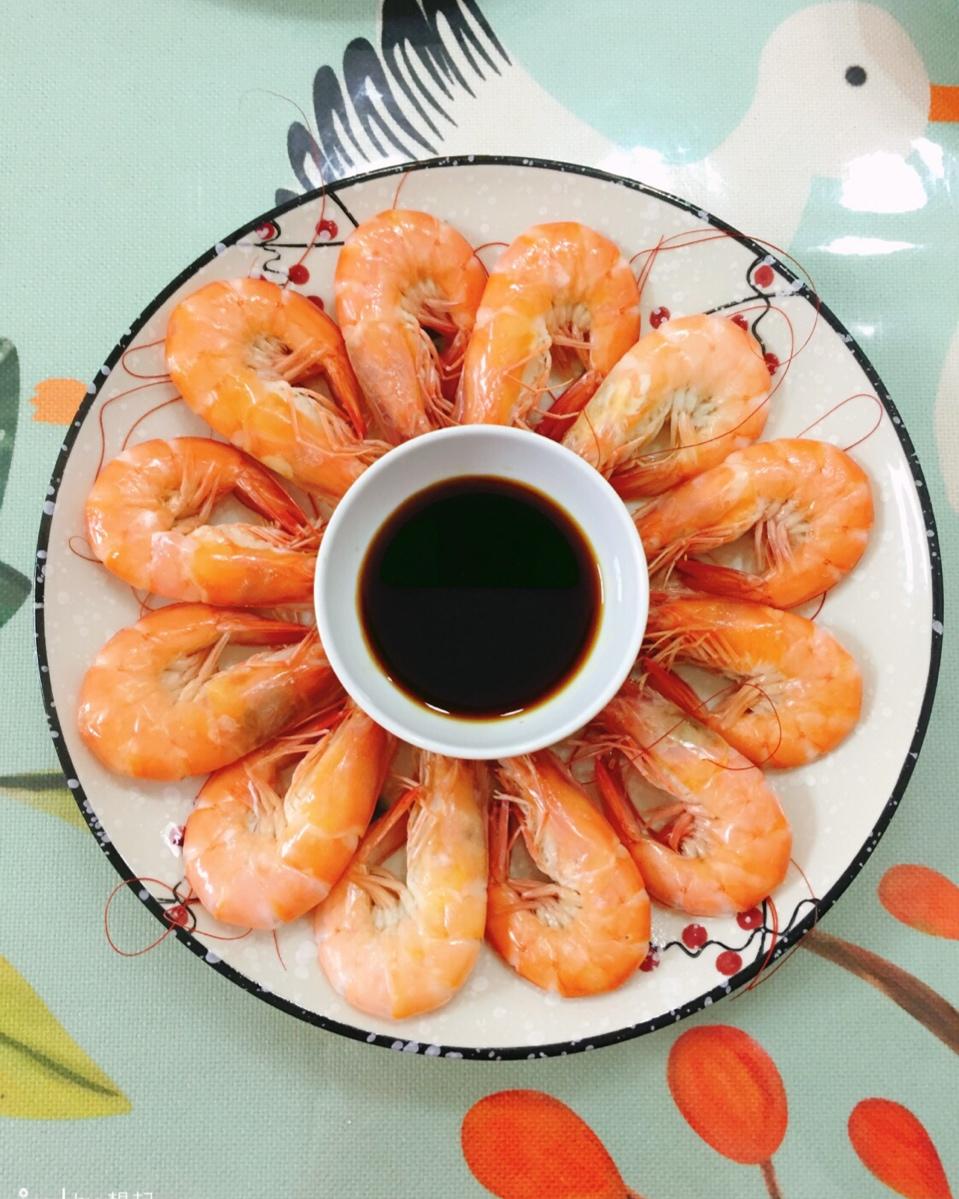 蛋黄玉米虾仁＋白灼虾