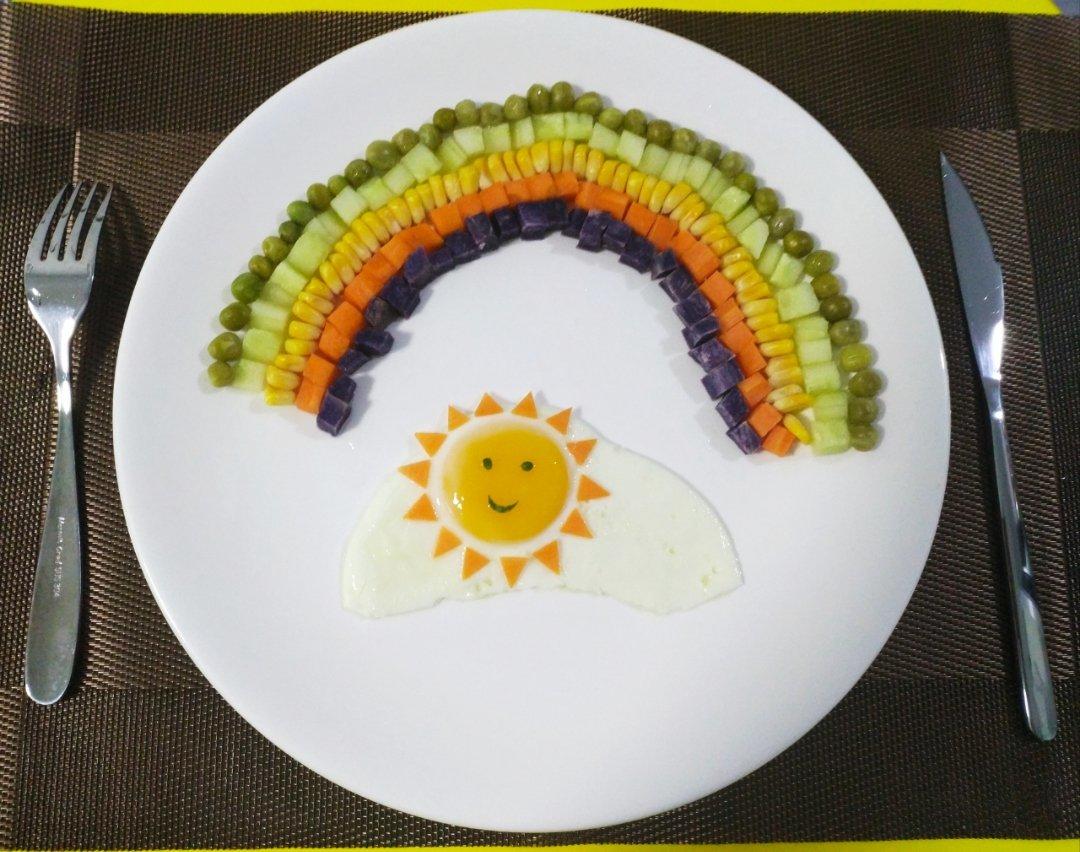 太阳造型煎蛋——做个温暖的小太阳