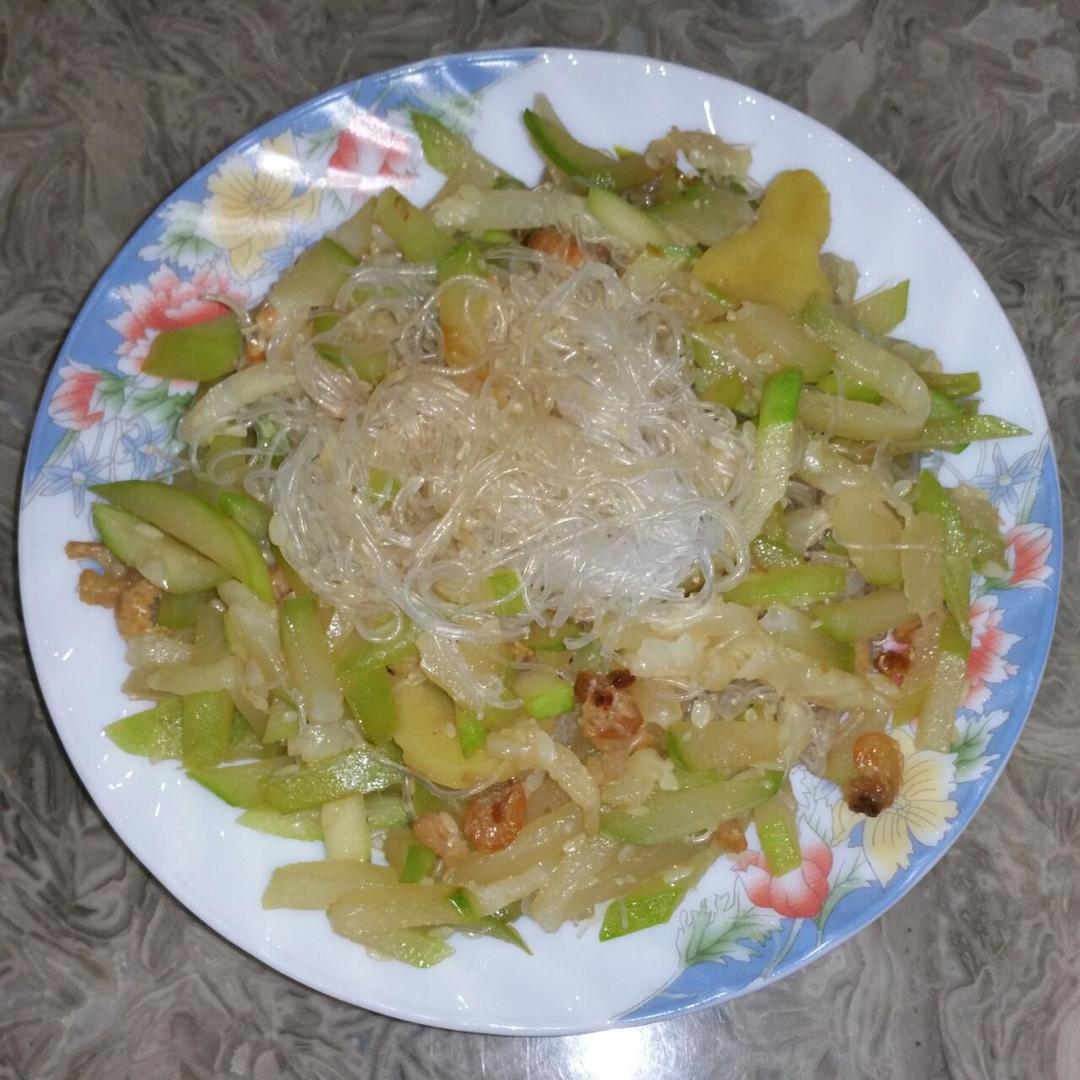 虾米粉丝炒节瓜的做法 步骤7