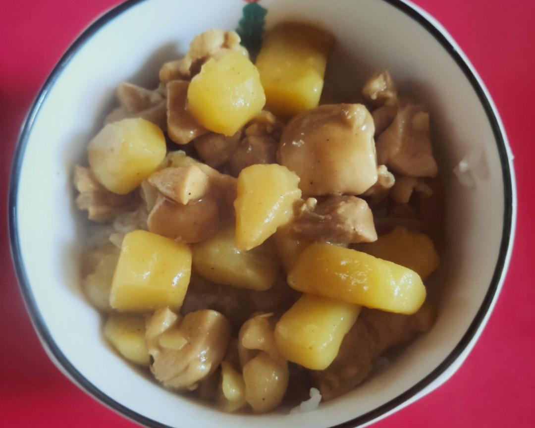 咖喱鸡肉饭（懒人版）的做法