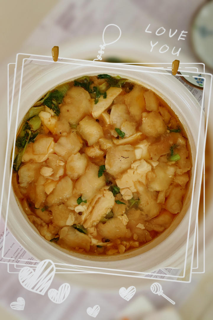 蒜椒麻香龙利鱼豆腐锅