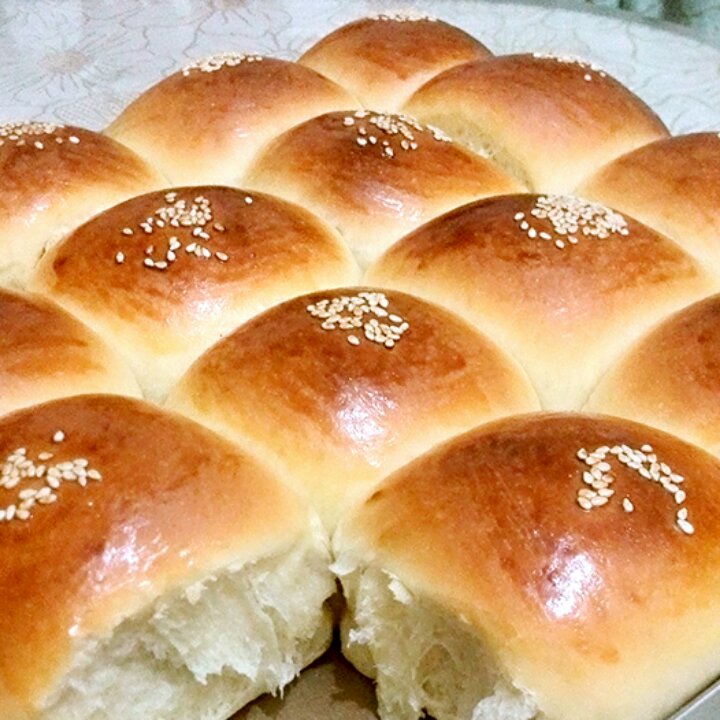鲜奶油小餐包（一次发酵）