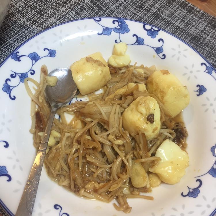 超级下饭菜--金针菇日本豆腐