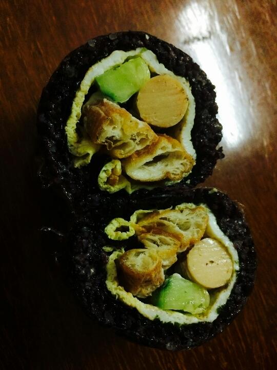 黑米粢饭团