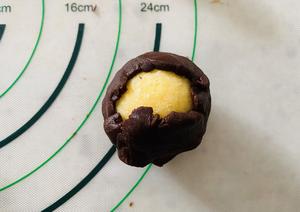 黑巧克力奶黄椰蓉月饼的做法 步骤14