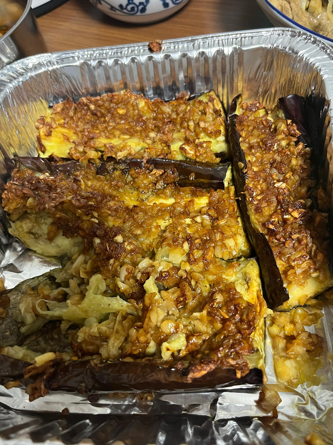 🔥蒜蓉烤茄子🍆｛空气炸锅食谱｝