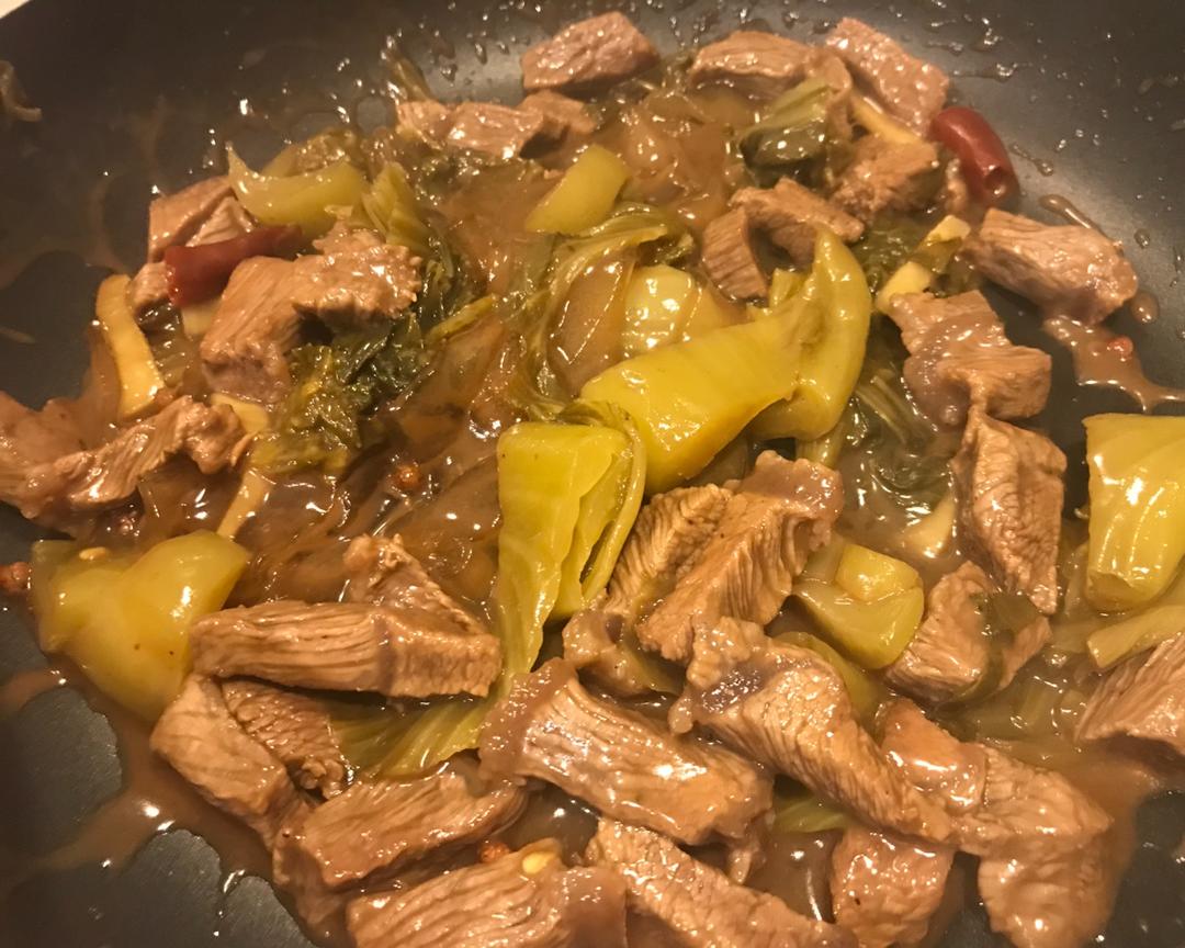 莆台做的曼食慢语酸菜水煮牛肉